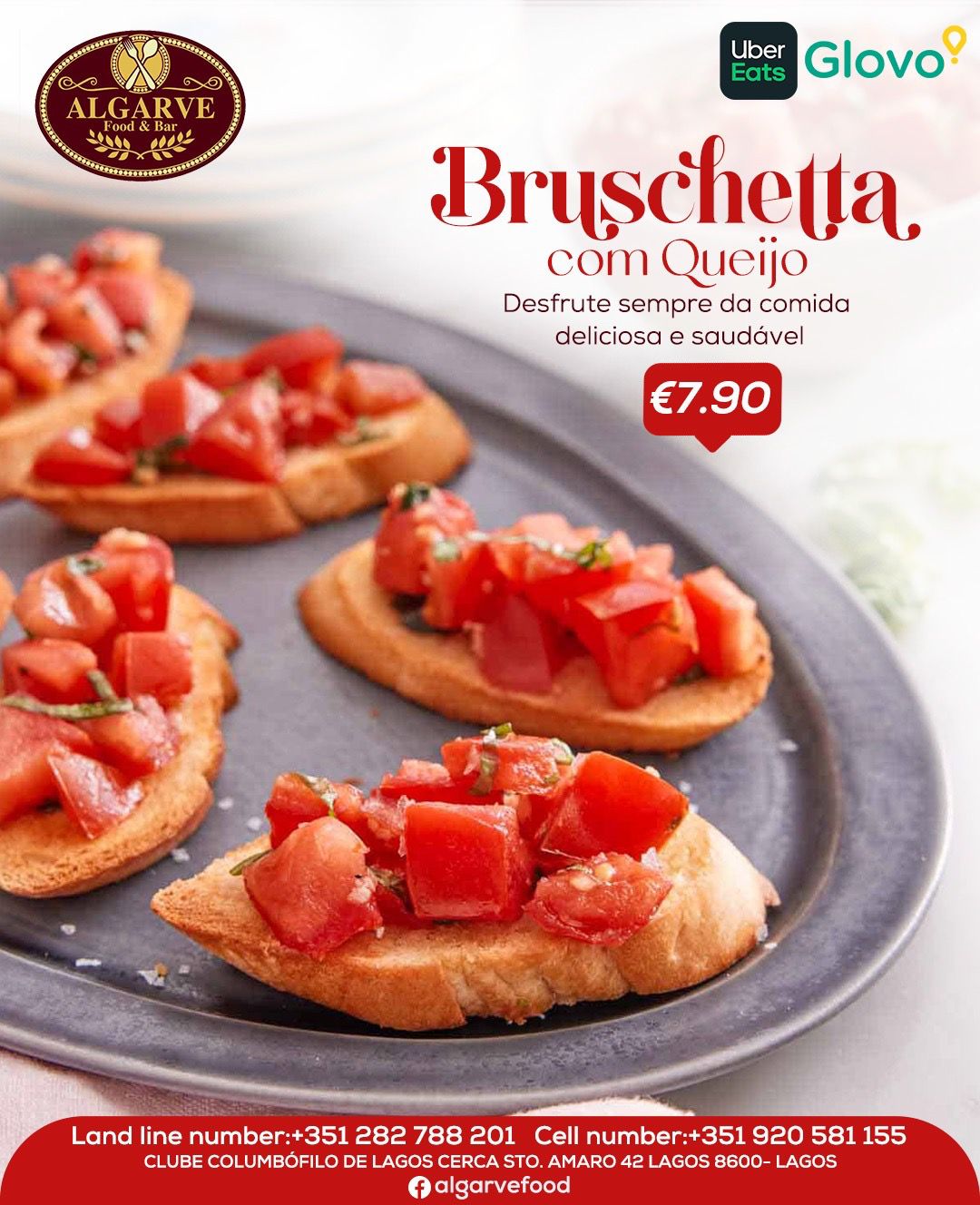 Bruschetta com Queijo