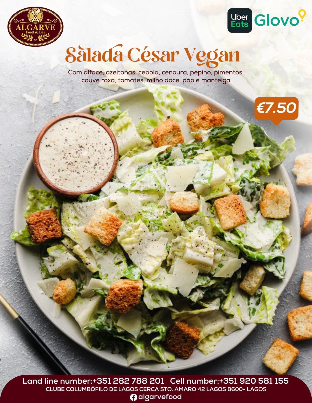 Salada César Vegan