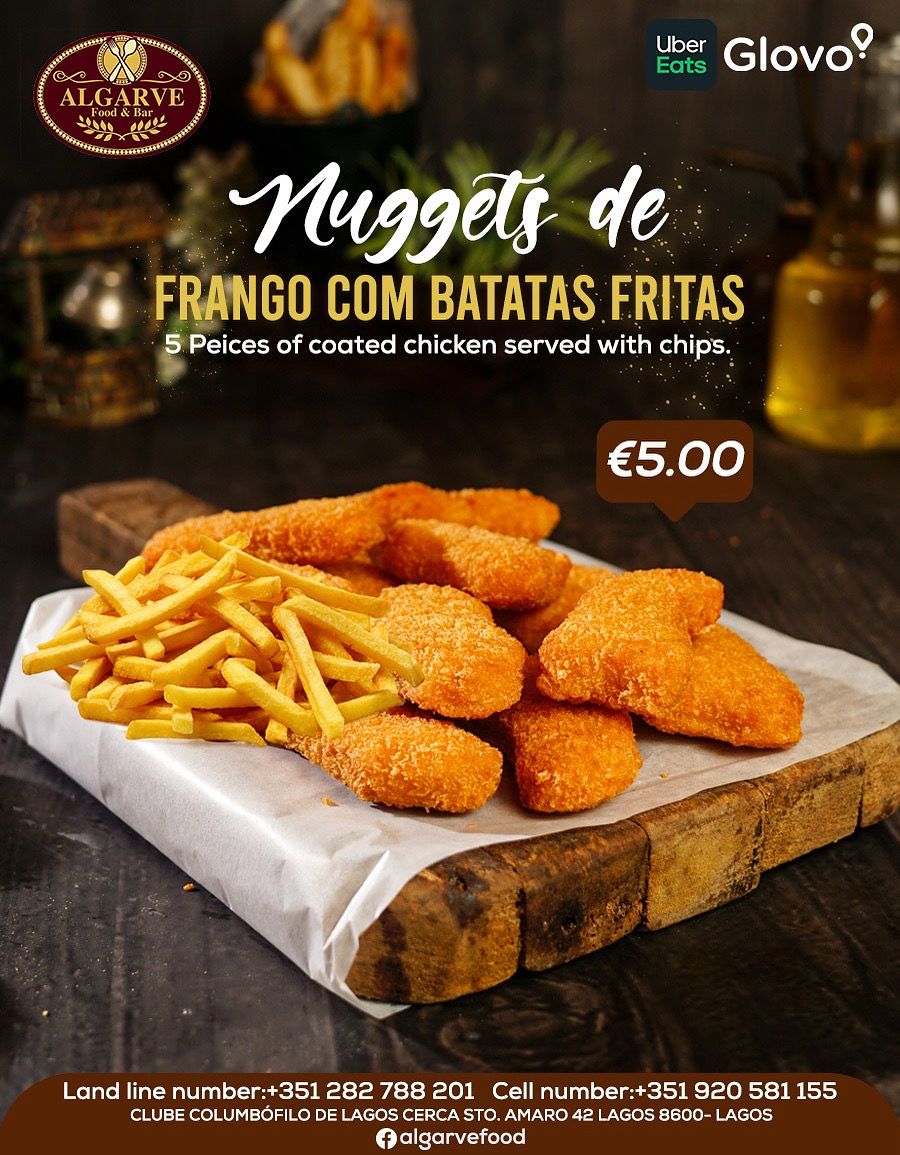 Nuggets de (FRANGO COM BATATAS FRITAS)