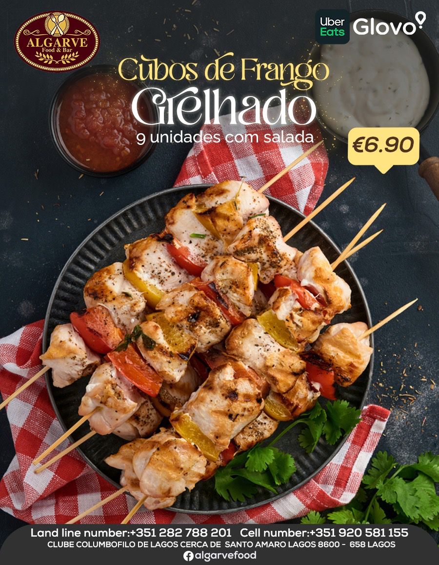 Cubos de Frango Grelhado
