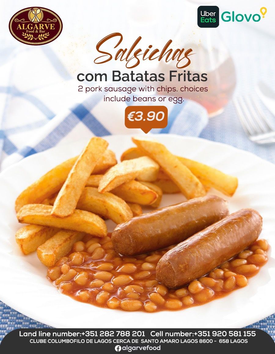 Salsichas com Batatas Fritas
